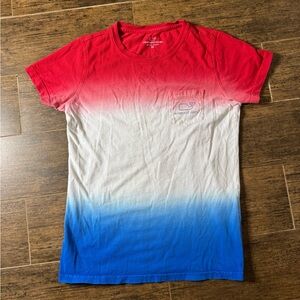 Vineyard Vines Men's Gradient Tee - Red, White, Blue
